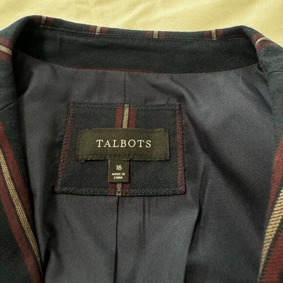 Talbots Women's Flattering Classic Blazer Jacket, Size 16 - Picture 7 of 13